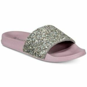 INC Purple Glitter Pool Slides Slippers Large 9-10 NWT